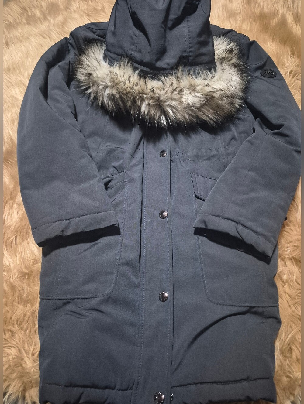 Michael Kors Parka Hooded Lined Coat Jacket
